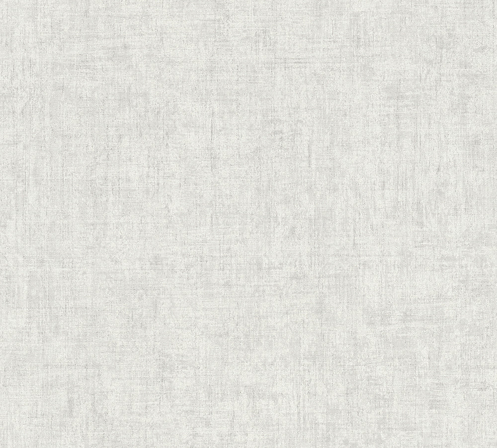 Greenery - Lovely Linen Look plain wallpaper AS Creation Roll Light Grey  373341