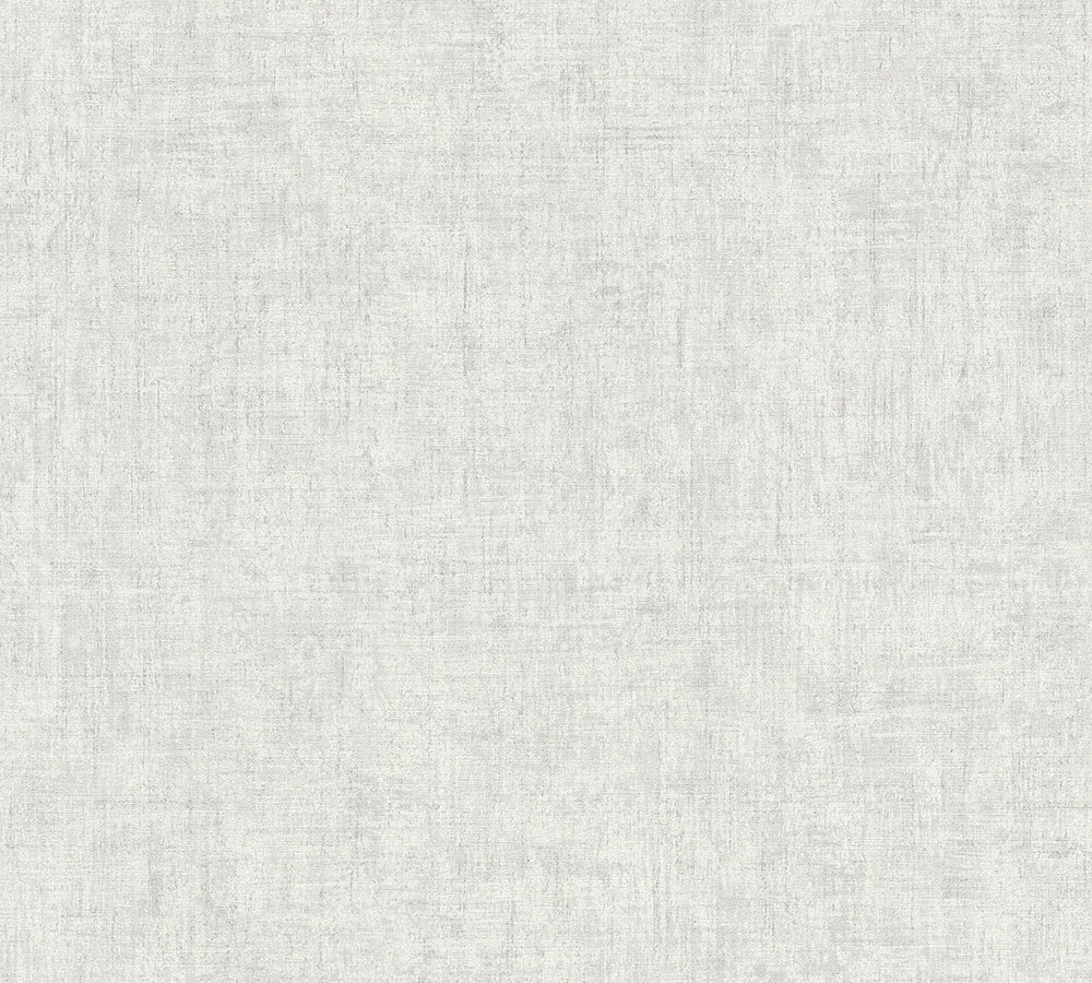 Greenery - Lovely Linen Look plain wallpaper AS Creation Roll Light Grey  373341