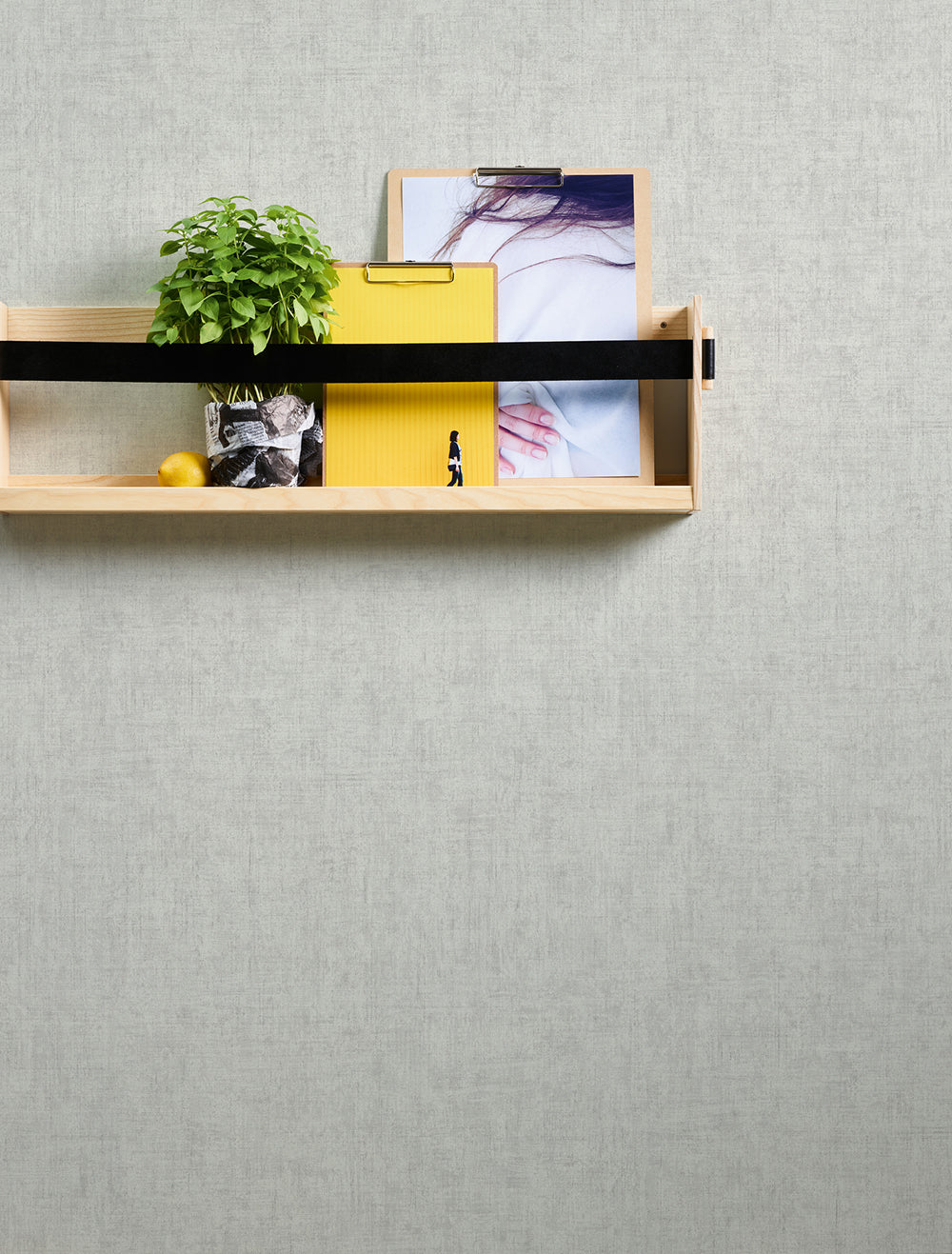 Greenery - Lovely Linen Look plain wallpaper AS Creation    