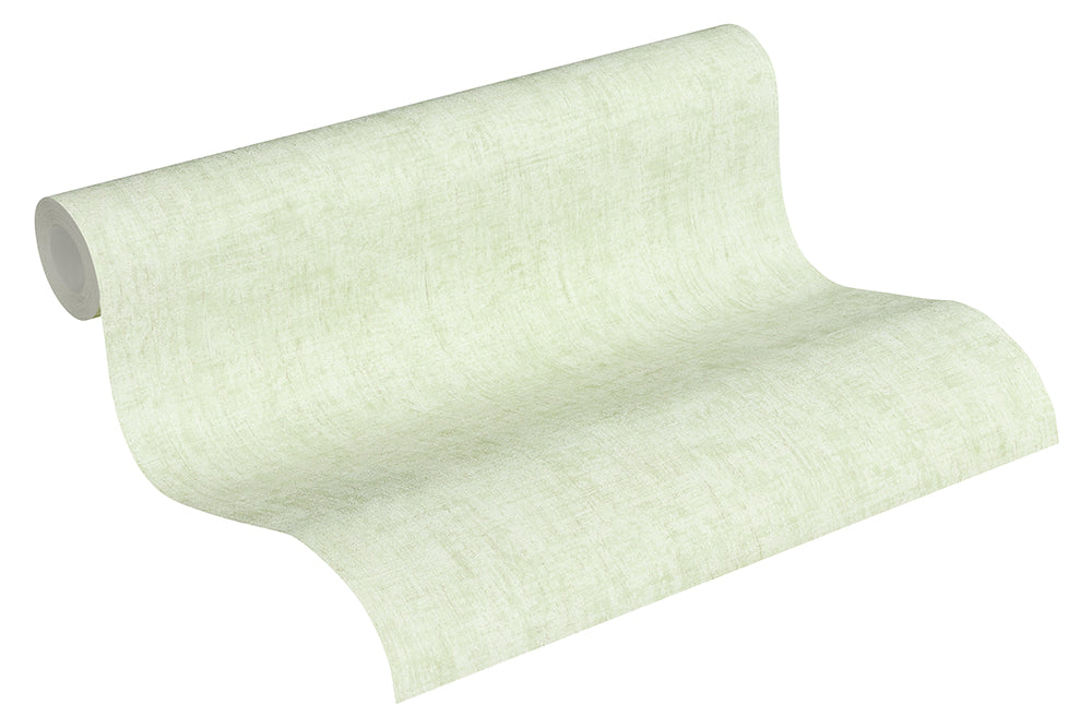 Greenery - Lovely Linen Look plain wallpaper AS Creation    