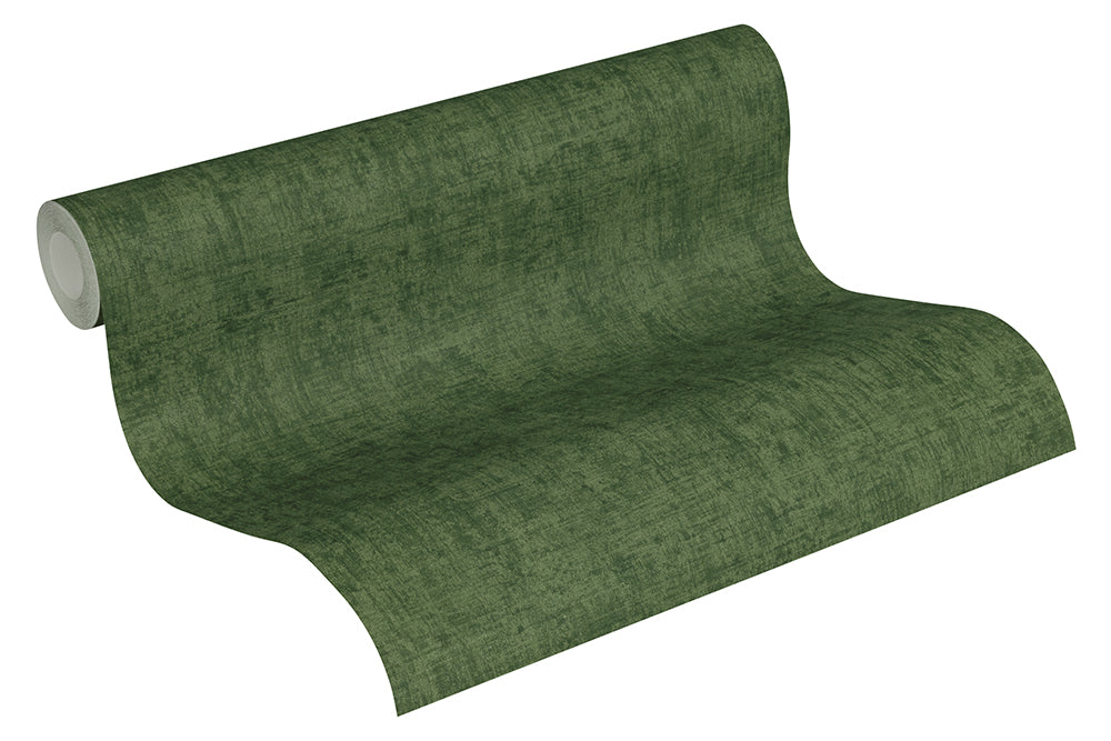 Greenery - Lovely Linen Look plain wallpaper AS Creation    