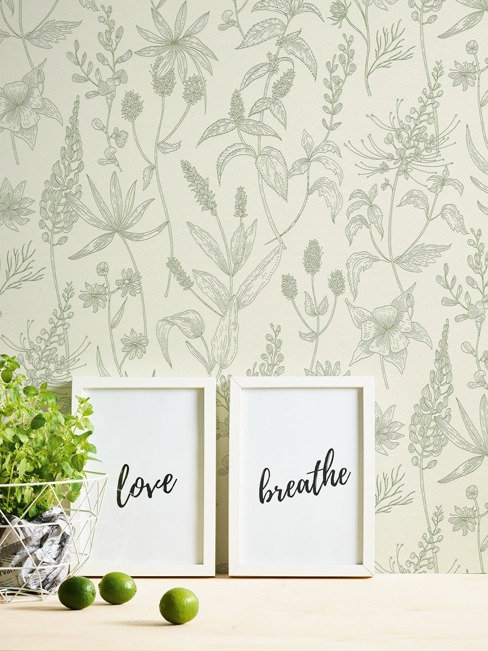 Trendwall - Etched Florals botanical wallpaper AS Creation    