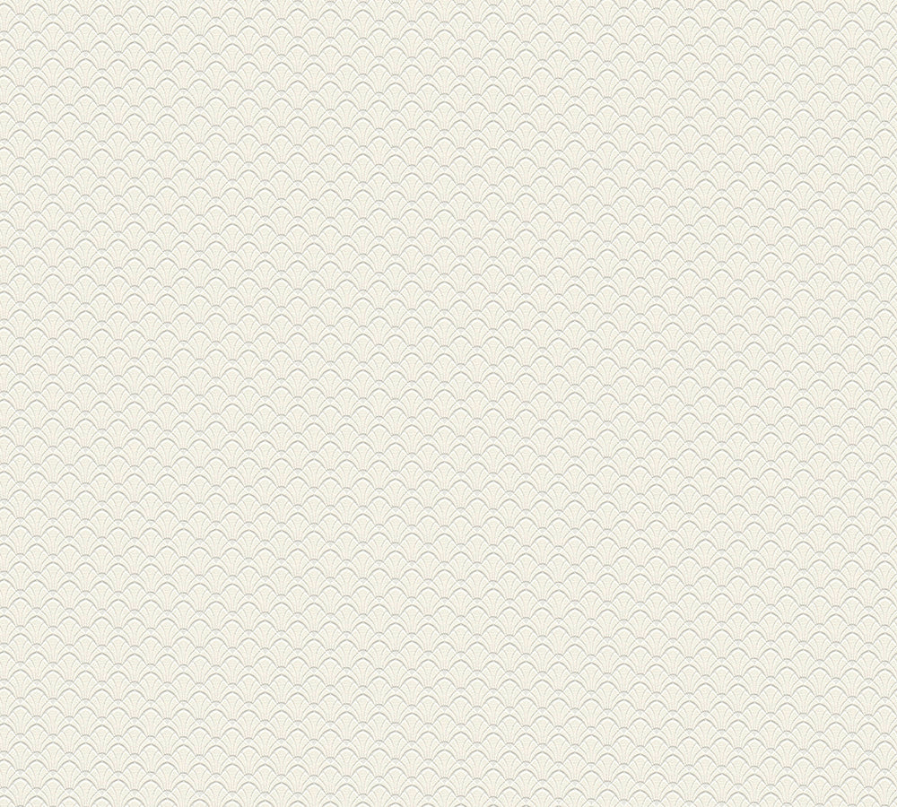 Trendwall - Etched Geo geometric wallpaper AS Creation Roll Cream  373641