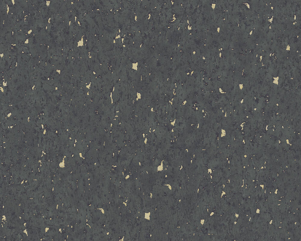 Neue Bude 2.0 - Metallic Cork bold wallpaper AS Creation Roll Black  373895
