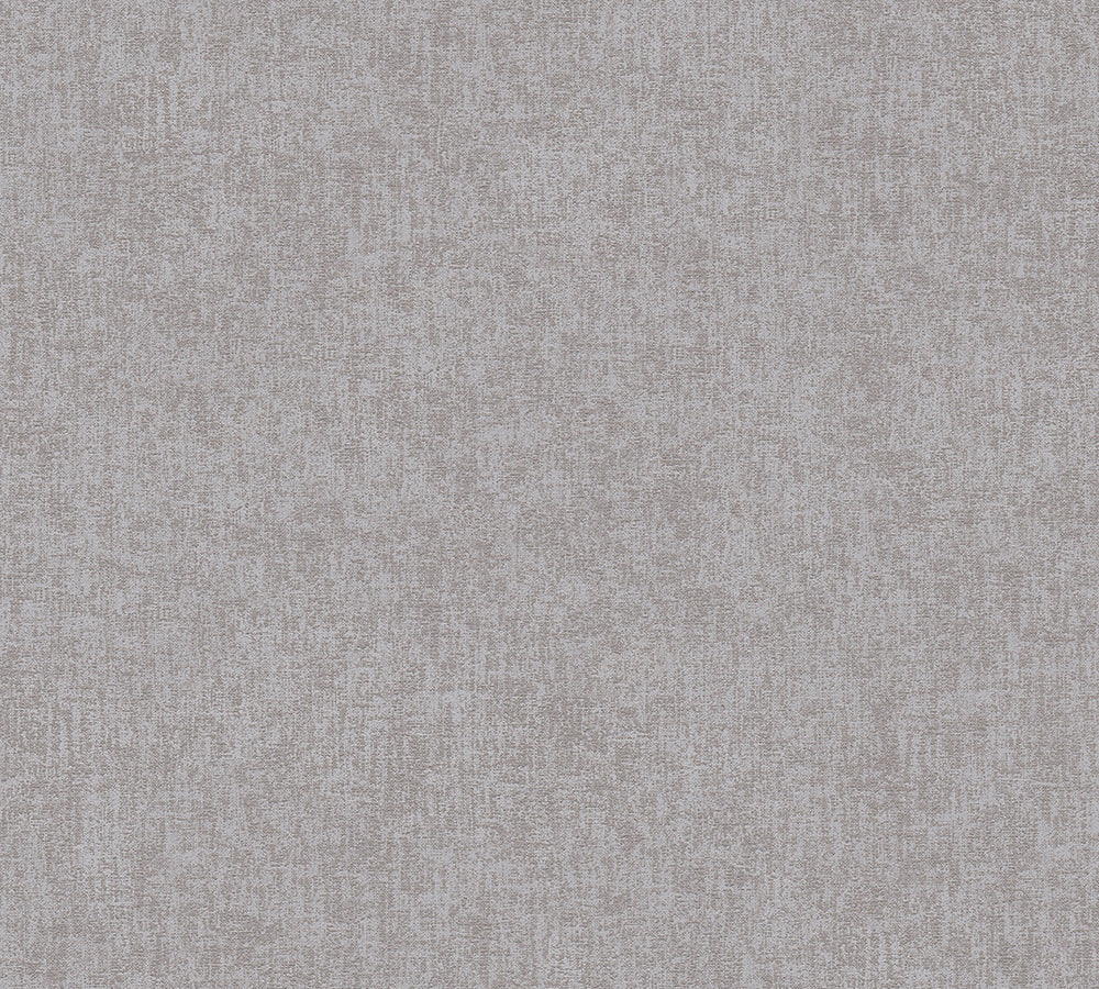 New Walls - Linen Love plain wallpaper AS Creation Roll Grey  373951