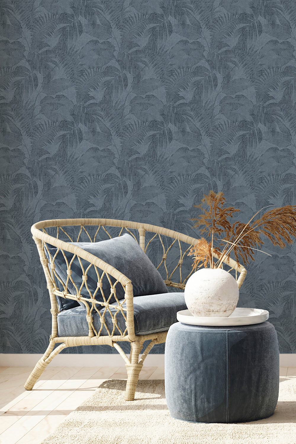 New Walls - Tropical Linen botanical wallpaper AS Creation    