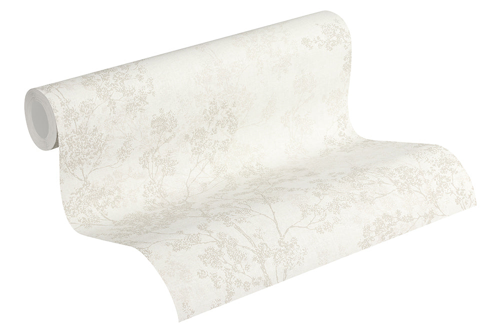 New Walls - Flourishing Linen botanical wallpaper AS Creation    