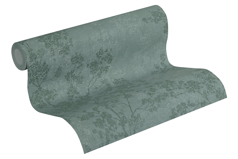 New Walls - Flourishing Linen botanical wallpaper AS Creation    