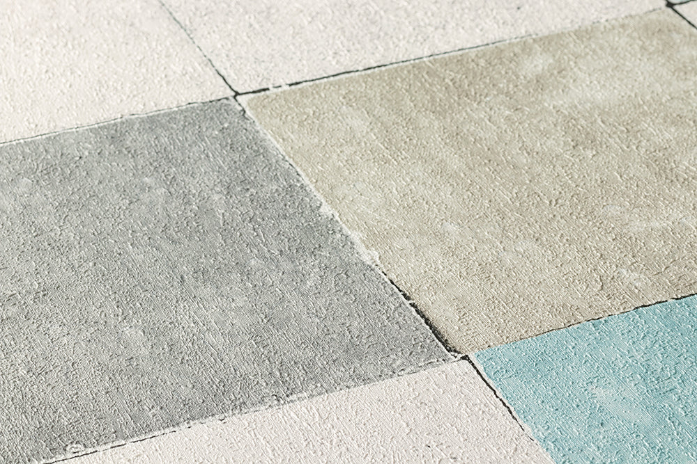 New Walls - Mediterranean Tiles industrial wallpaper AS Creation    
