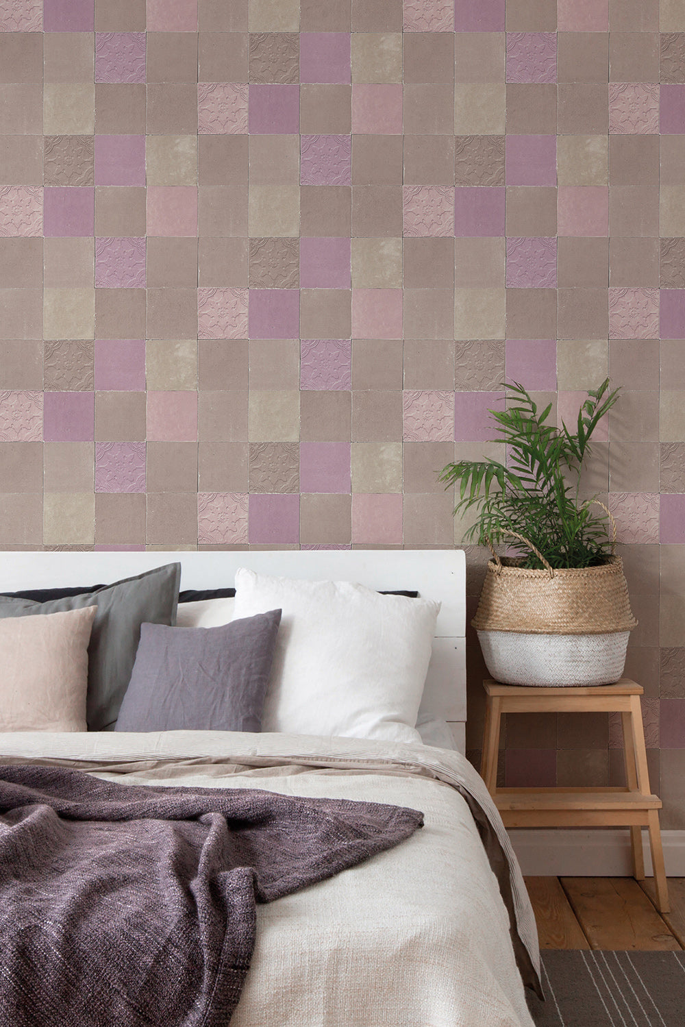 New Walls - Mediterranean Tiles industrial wallpaper AS Creation    