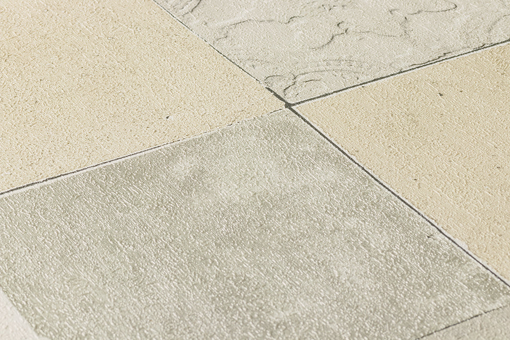 New Walls - Mediterranean Tiles industrial wallpaper AS Creation    