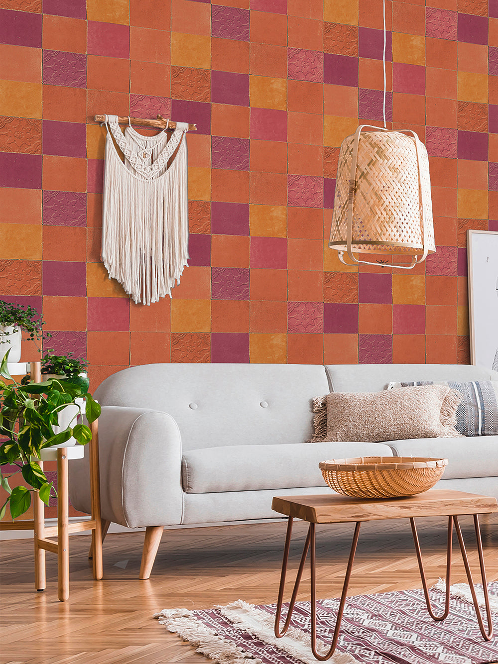 New Walls - Mediterranean Tiles industrial wallpaper AS Creation    