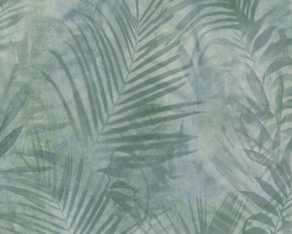 Neue Bude 2.0 - Shadows of the Jungle botanical wallpaper AS Creation Roll Light Green  374111