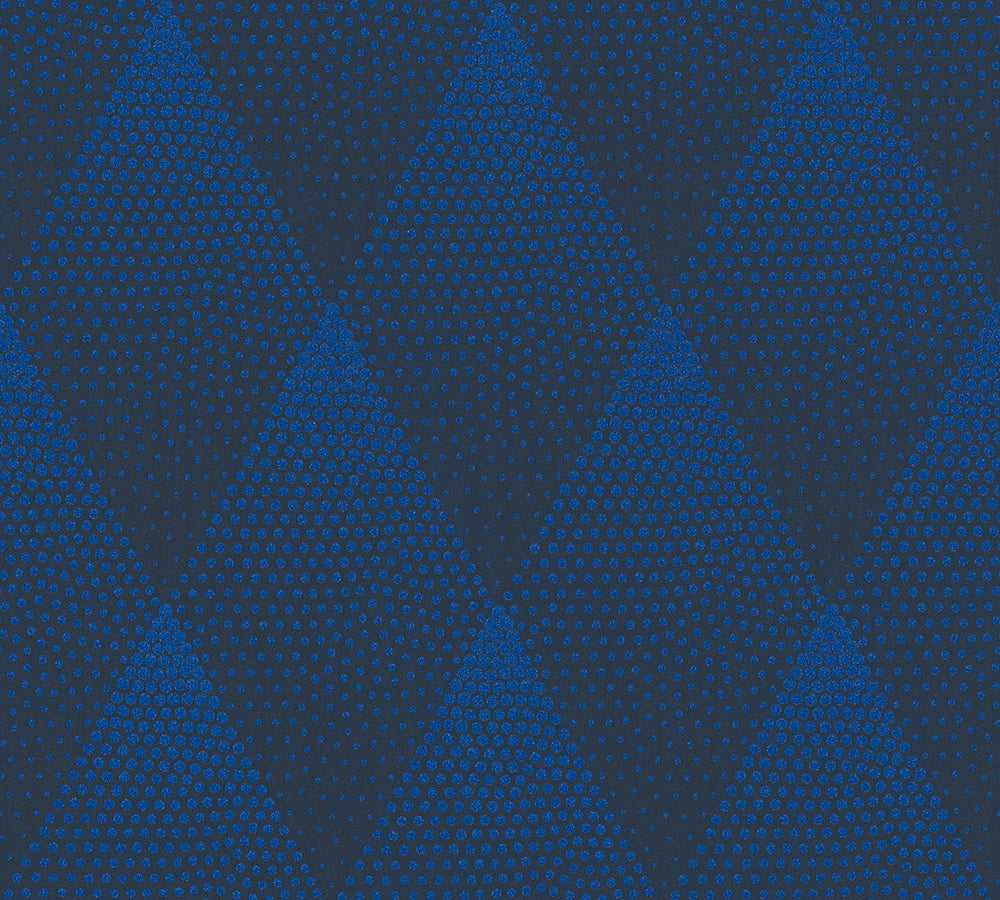 New Walls - Contemporary Shimmering  Diamonds art deco wallpaper AS Creation Roll Blue  374191