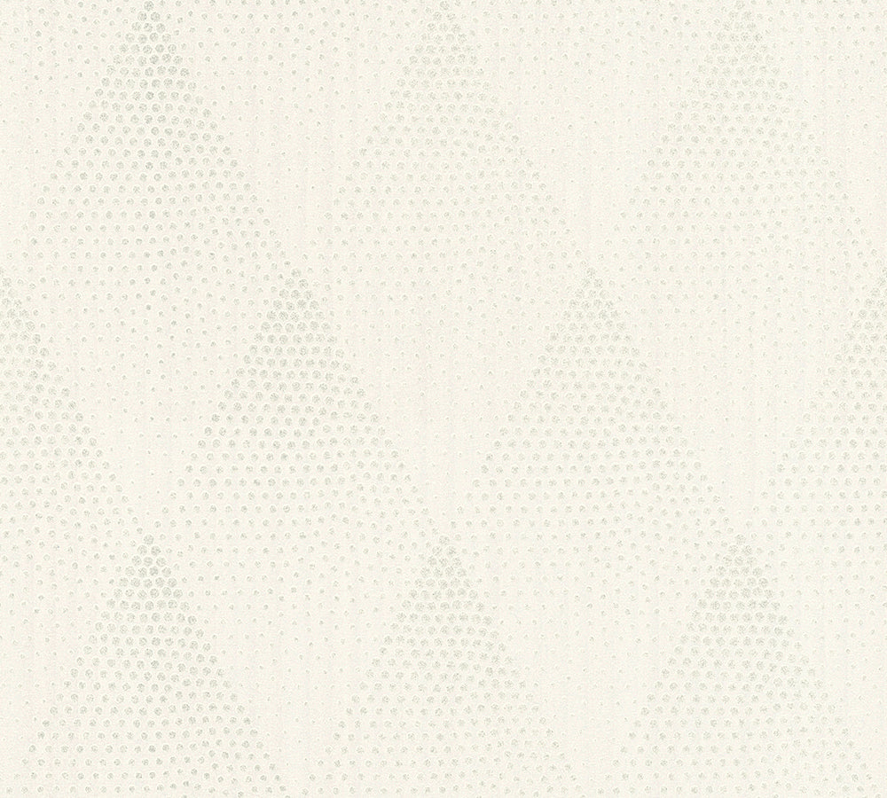 New Walls - Contemporary Shimmering  Diamonds art deco wallpaper AS Creation Roll Light Grey  374192