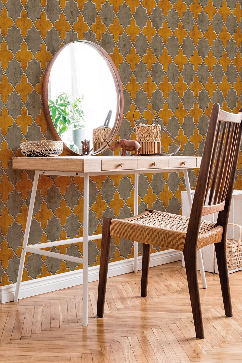 New Walls - Moroccan Tiles industrial wallpaper AS Creation    