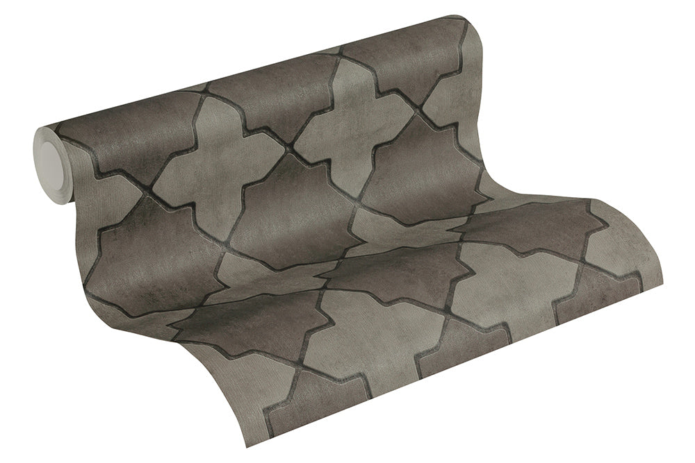 New Walls - Moroccan Tiles industrial wallpaper AS Creation    