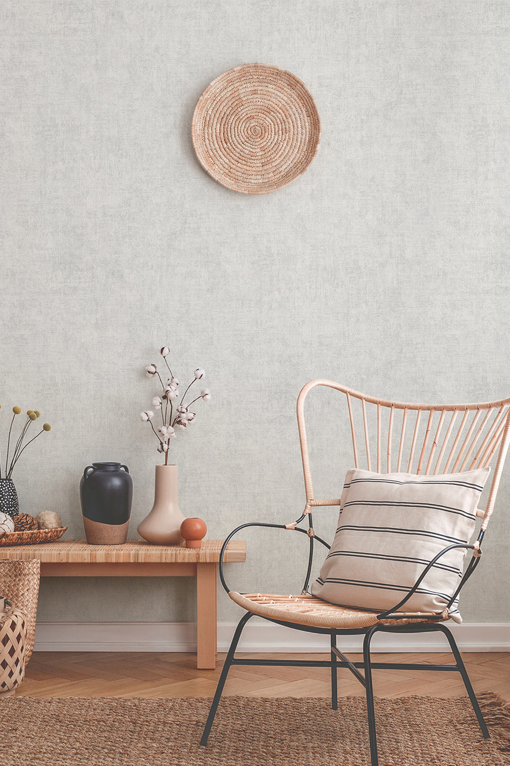New Walls - Luxe Linen plain wallpaper AS Creation    