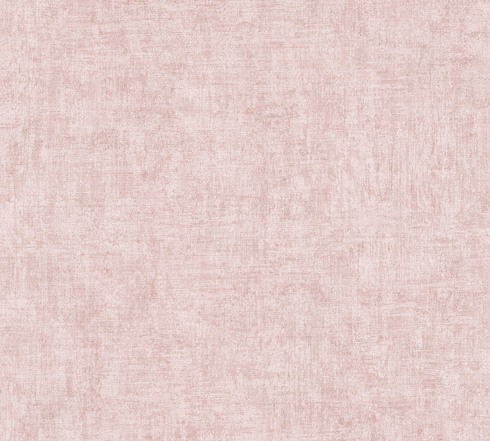 New Walls - Luxe Linen plain wallpaper AS Creation Roll Pink  374232