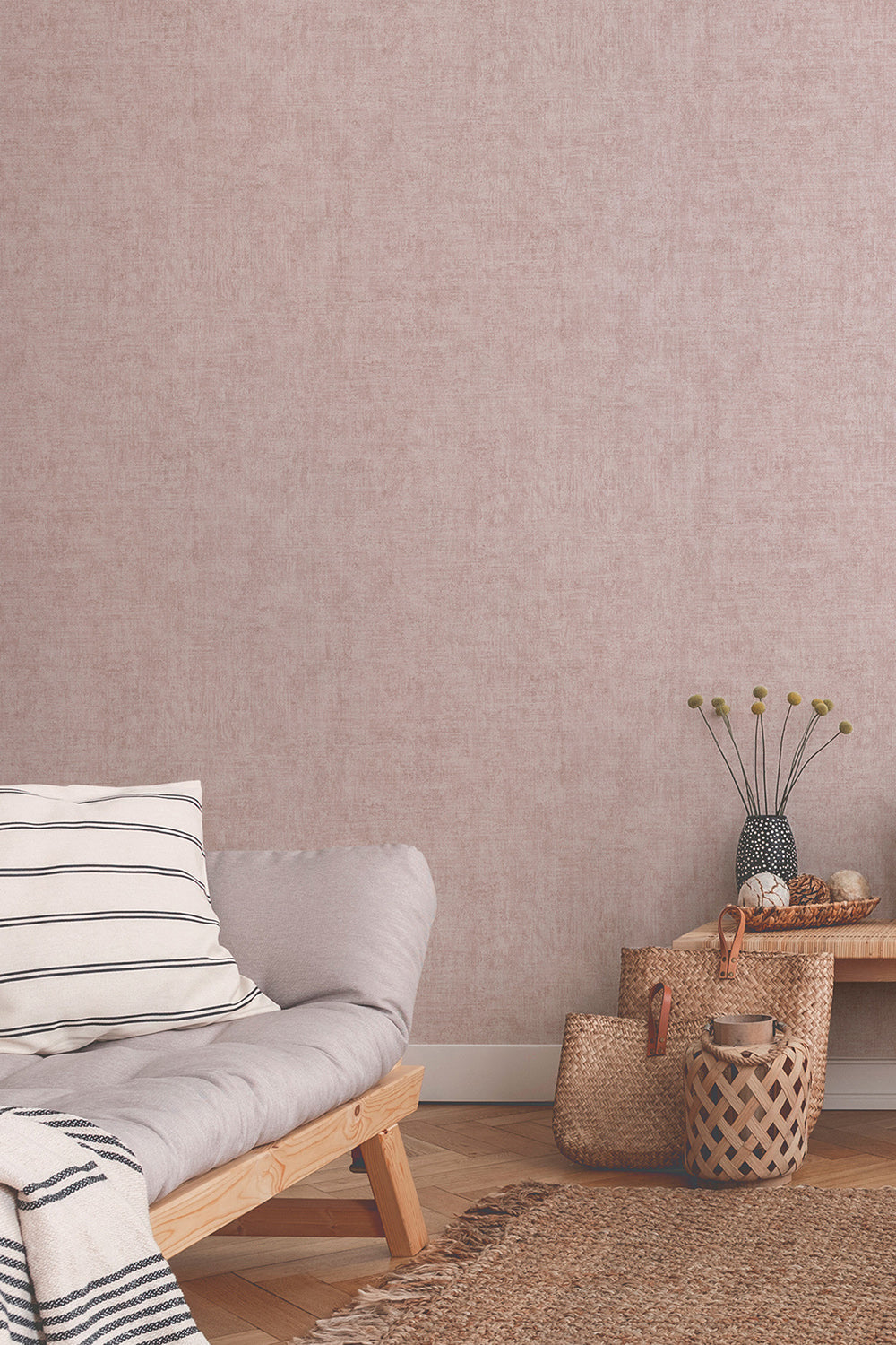 New Walls - Luxe Linen plain wallpaper AS Creation    