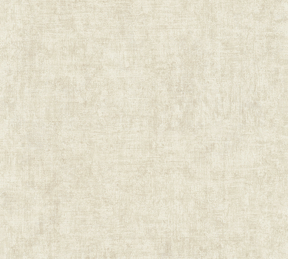 New Walls - Luxe Linen plain wallpaper AS Creation Roll Cream  374234