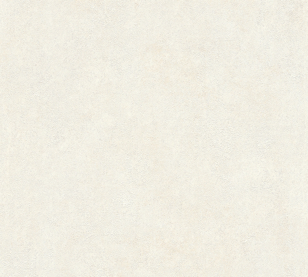 New Walls - Contempo Concrete plain wallpaper AS Creation Roll White  374251