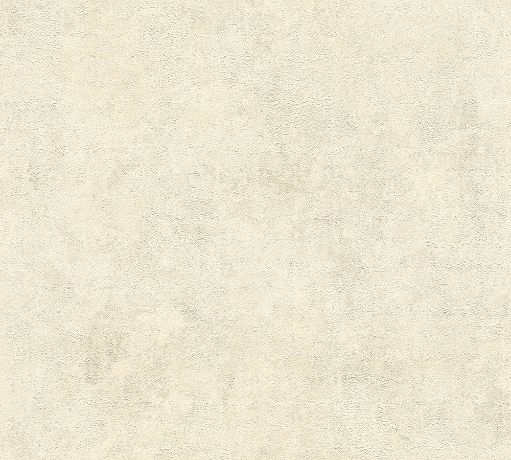 New Walls - Contempo Concrete plain wallpaper AS Creation Roll Cream  374252