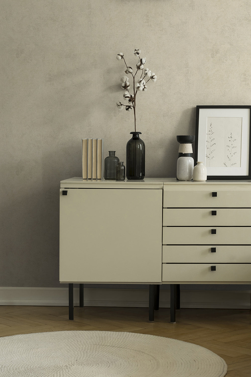 New Walls - Contempo Concrete plain wallpaper AS Creation    