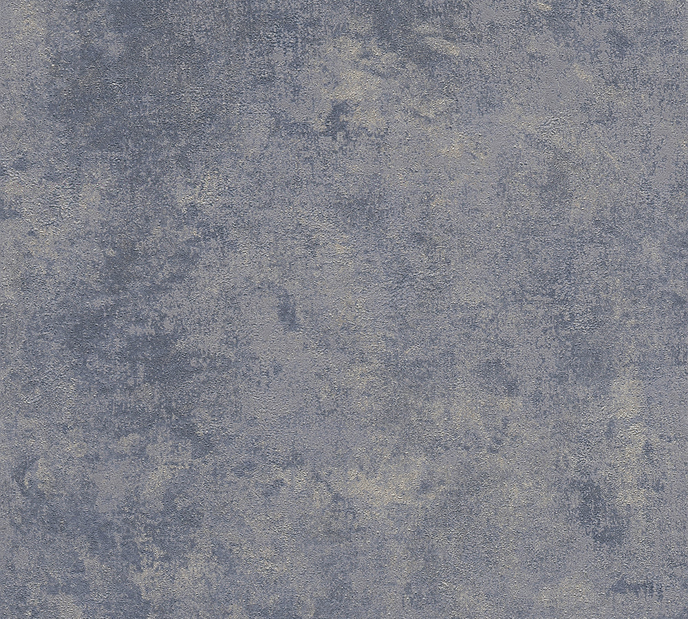 New Walls - Contempo Concrete plain wallpaper AS Creation Roll Blue  374255