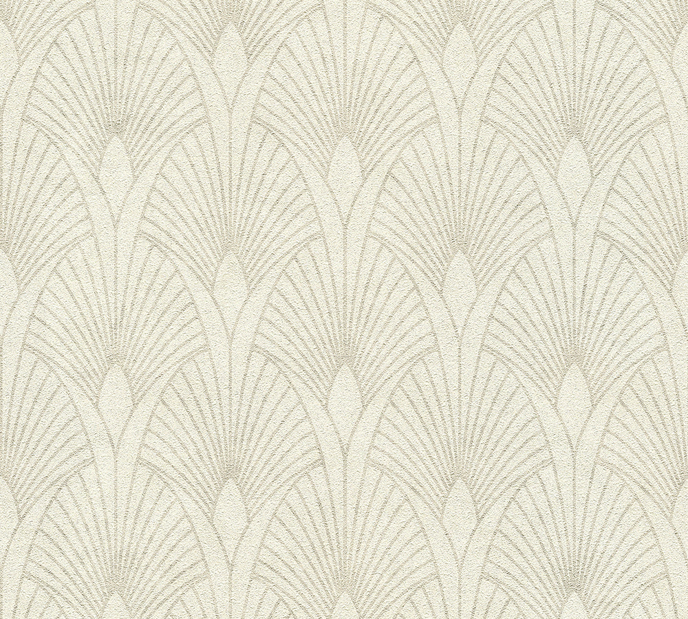 New Walls - Dazzling Deco art deco wallpaper AS Creation Roll Cream  374271