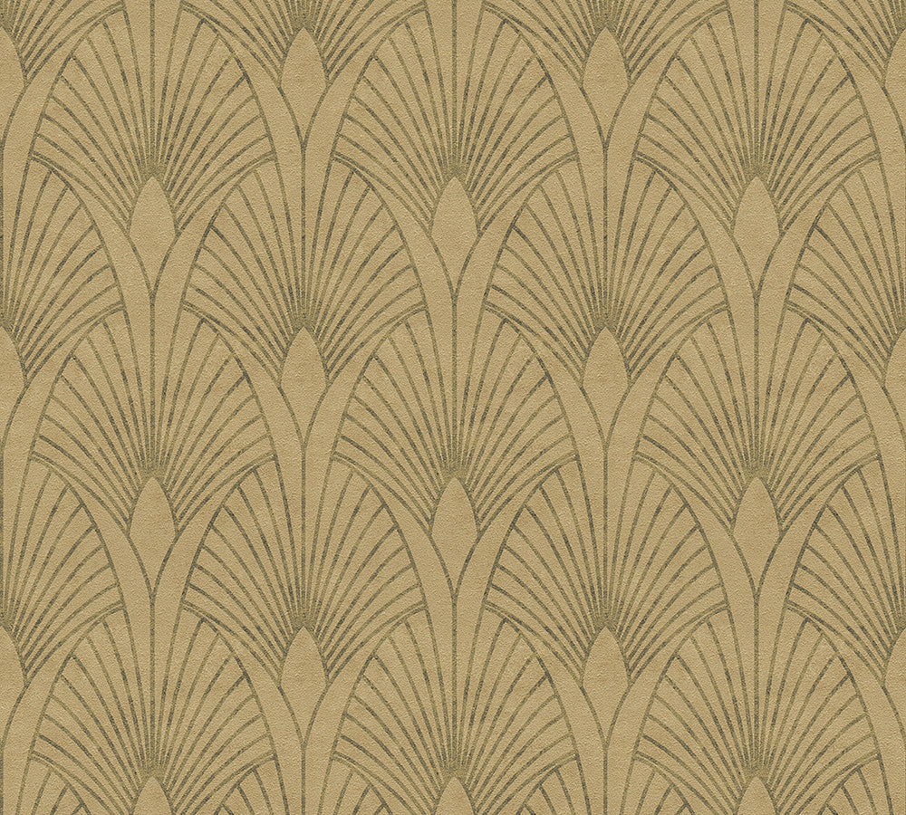 New Walls - Dazzling Deco art deco wallpaper AS Creation Roll Light Gold  374272