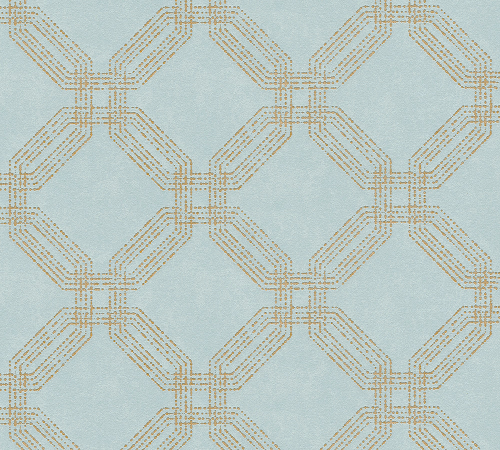 Pop Style - Geometric Greatness geometric wallpaper AS Creation Roll Light Blue  374772