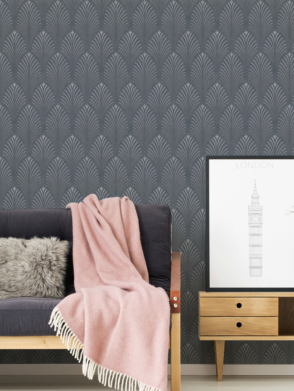 Pop Style - Linear Fan art deco wallpaper AS Creation    