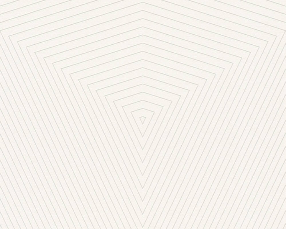 Daniel Hechter 6 - Metallic Chevron geometric wallpaper AS Creation Roll White  375221