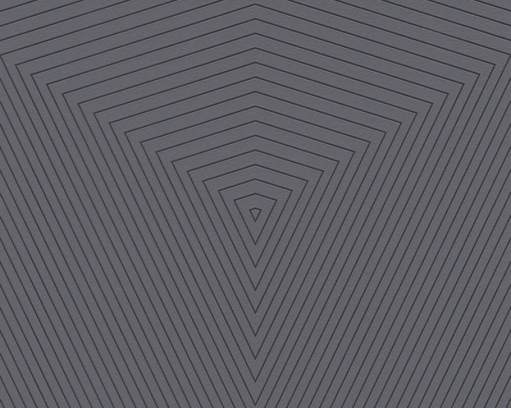 Daniel Hechter 6 - Metallic Chevron geometric wallpaper AS Creation Roll Dark Grey  375225