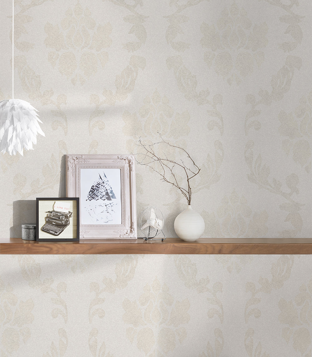 New Elegance - Delicate Baroque damask wallpaper AS Creation    