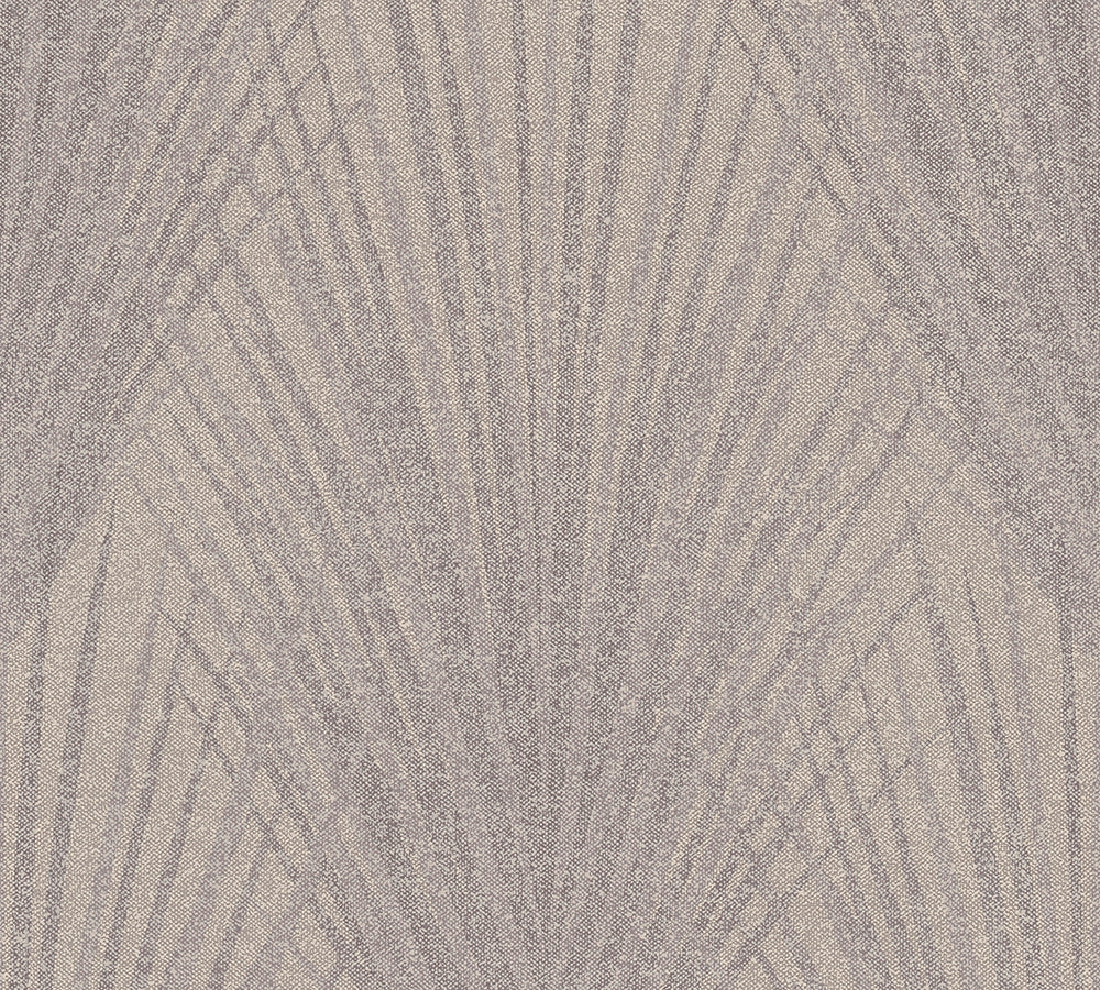 New Elegance - Art Deco Palms art deco wallpaper AS Creation Roll Taupe  375531