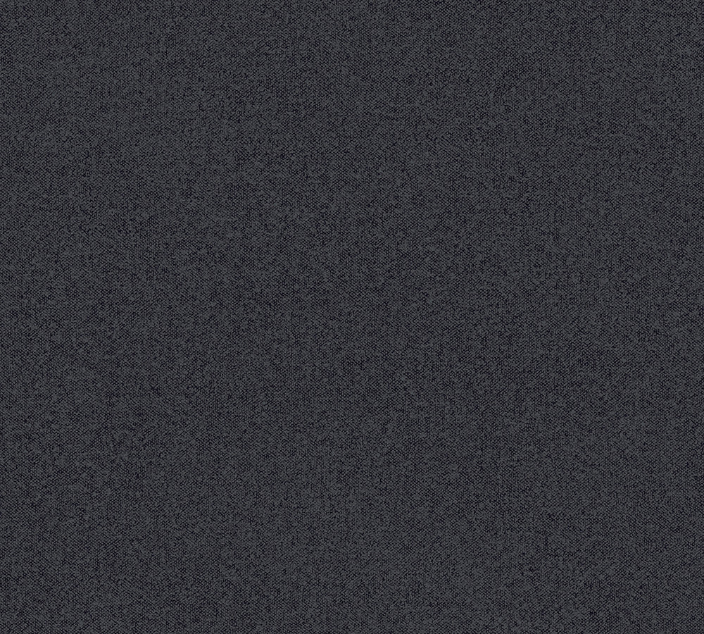 New Elegance - Textured Tonal plain wallpaper AS Creation Roll Black  375554