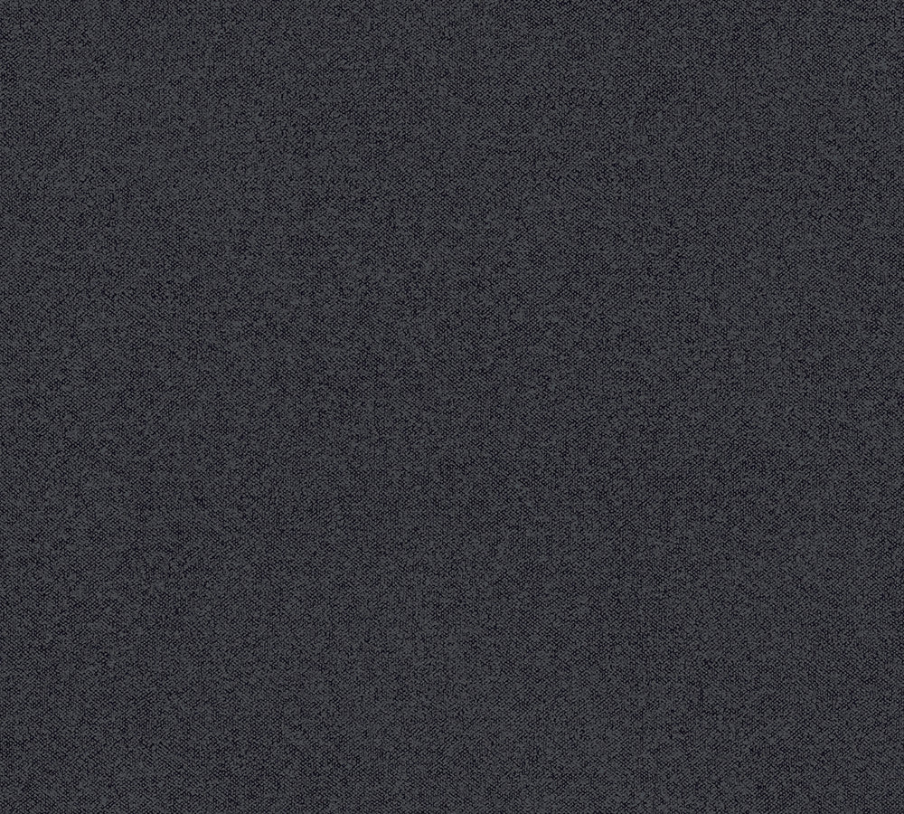 New Elegance - Textured Tonal plain wallpaper AS Creation Roll Black  375554