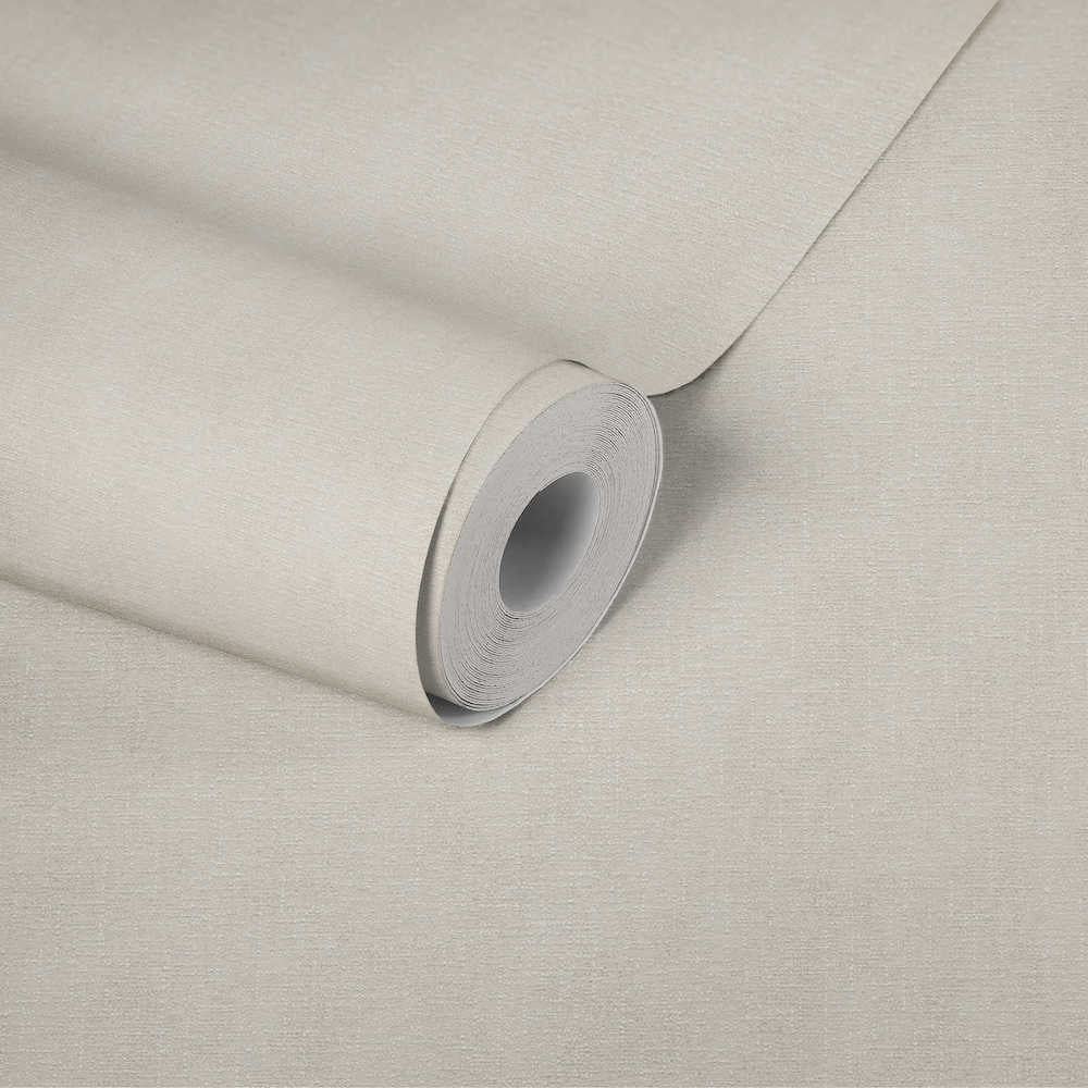 Villa - Linen Look plain wallpaper AS Creation    