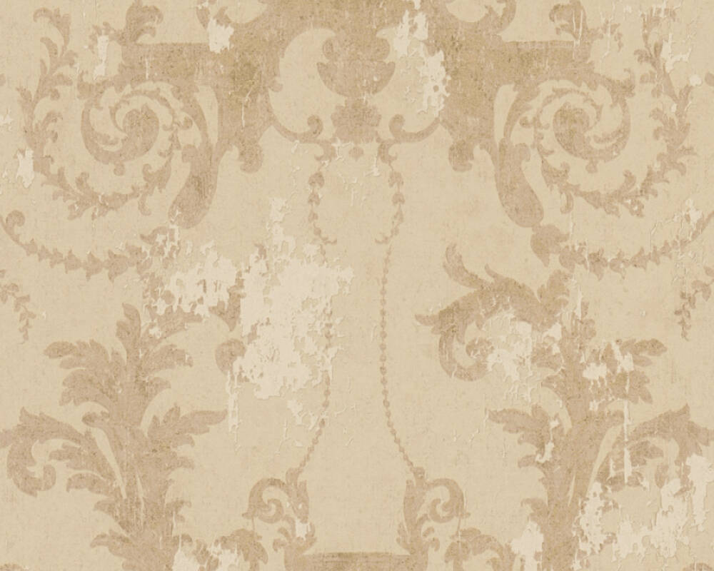 History of Art - Baroque Beauty damask wallpaper AS Creation Roll Beige  376483