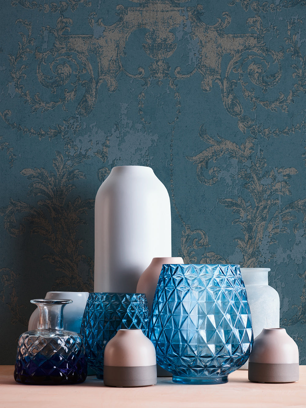 History of Art - Baroque Beauty damask wallpaper AS Creation    