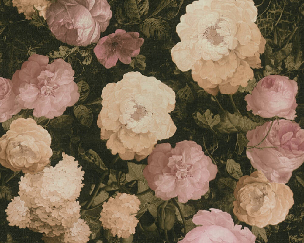 History of Art - Blooms botanical wallpaper AS Creation Roll Pink  376501