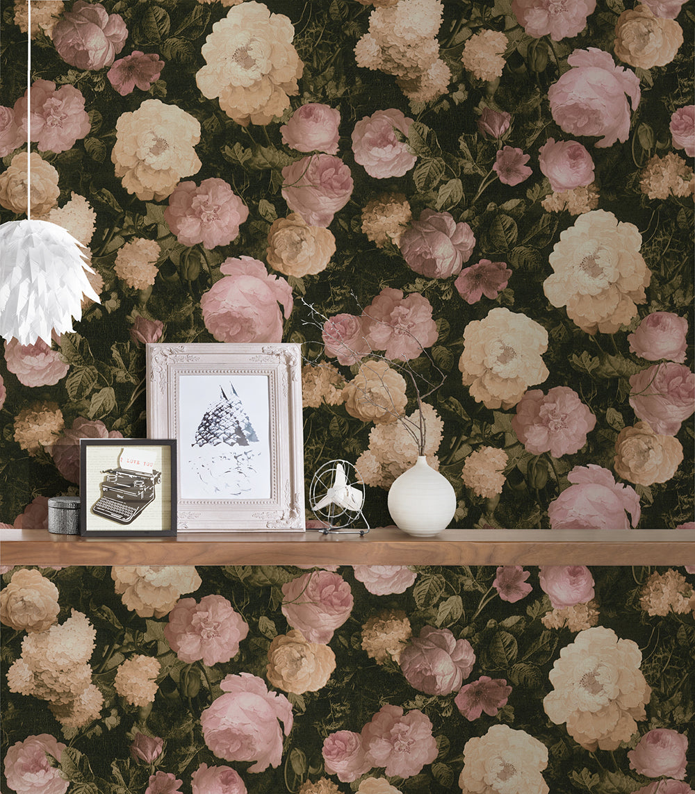 History of Art - Blooms botanical wallpaper AS Creation    