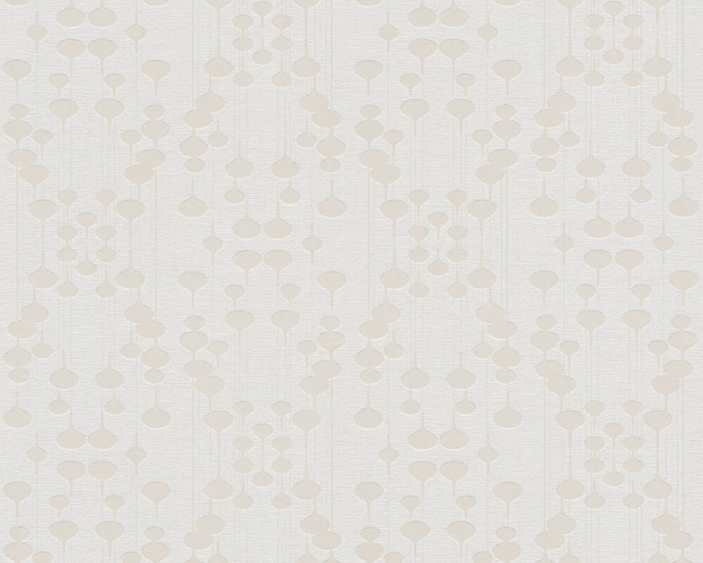 New life - Hanging Jewels geometric wallpaper AS Creation Roll White  376791