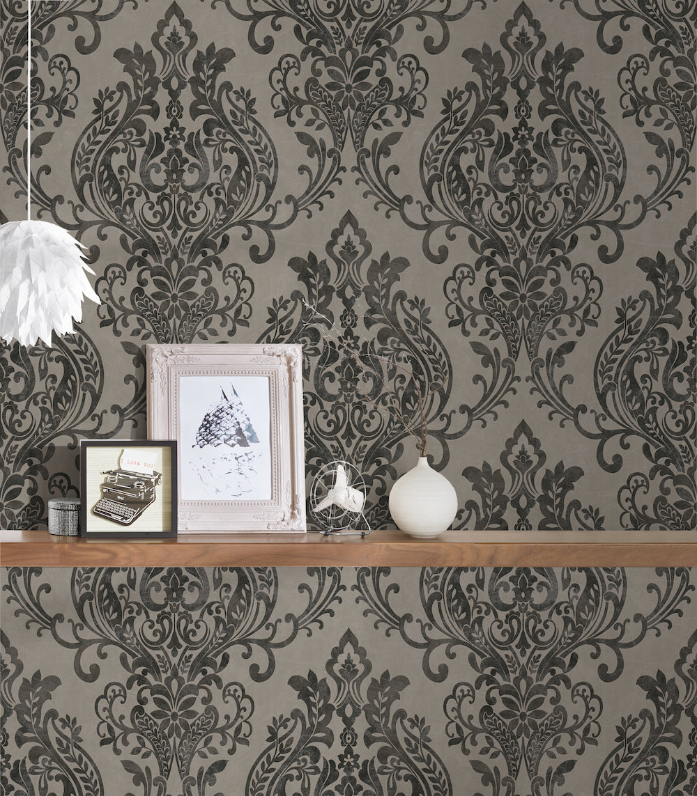 New life - Metallic Moments in Damask damask wallpaper AS Creation    