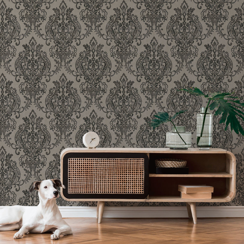 New life - Metallic Moments in Damask damask wallpaper AS Creation    