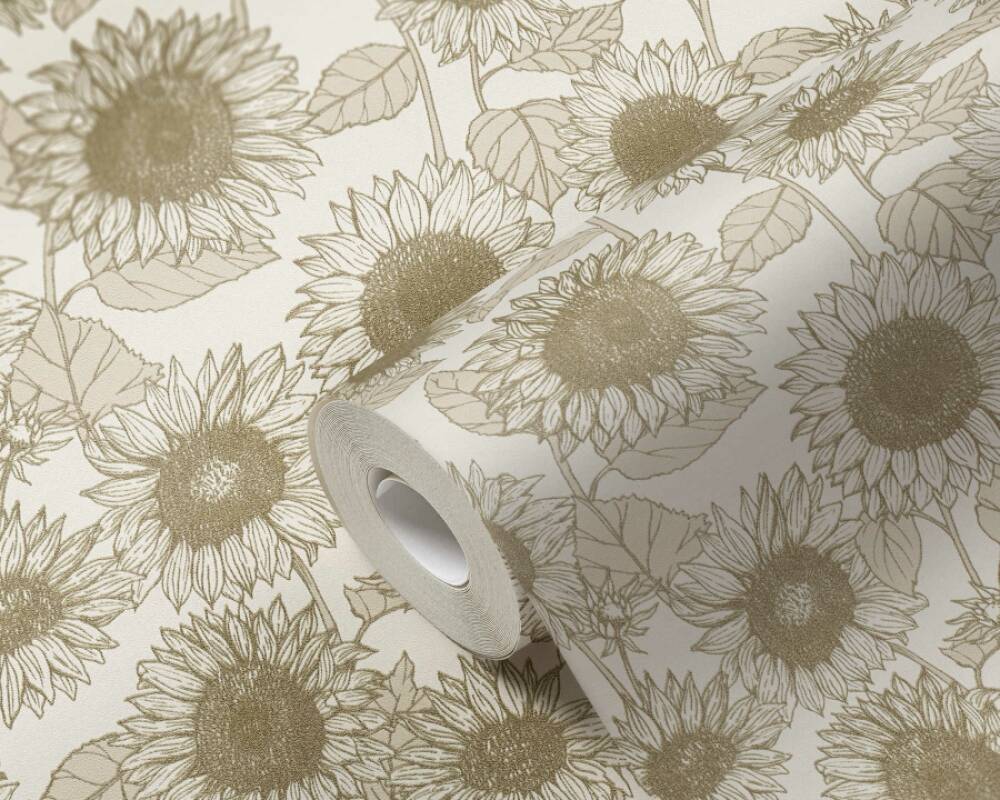 New life - Summer Sunflowers botanical wallpaper AS Creation    