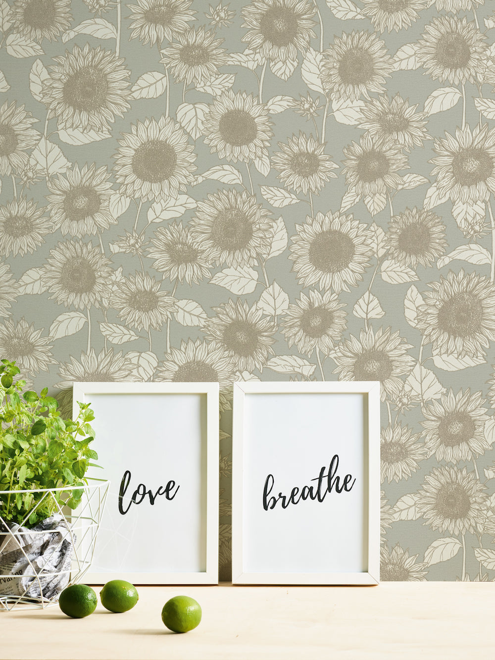 New life - Summer Sunflowers botanical wallpaper AS Creation    