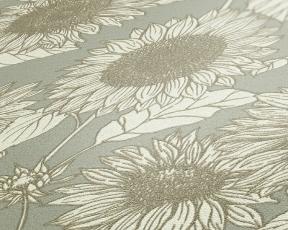 New life - Summer Sunflowers botanical wallpaper AS Creation    